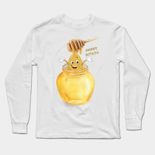 Funny sweet potato Long Sleeve T-Shirt